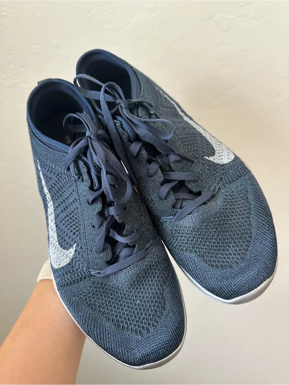 Nike Free 5.0 TR Flyknit Metallic Blue Women’s Size 8